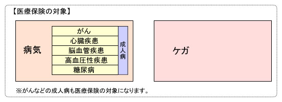 医療保険の対象範囲
