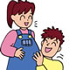 夫と妊婦
