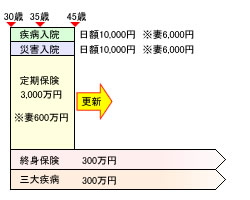見直し前の保険のかたち(Eさん)